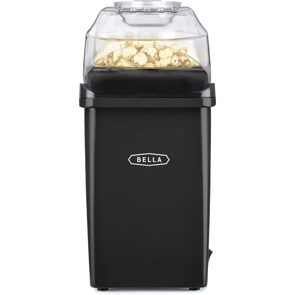 Bella Hot Air Popcorn Maker Healthier Choice No Oil Portable Small BLACK 1200W
